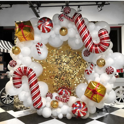 photo zone from sequins, christmas décor, SolaAir