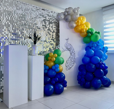 sequin backdrop, sequin wall and balloons, SolaAiR
