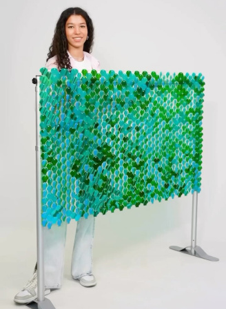 Advertising boards with sequins