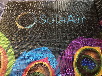 buy sequins panel, banners with sequins, SolaAir